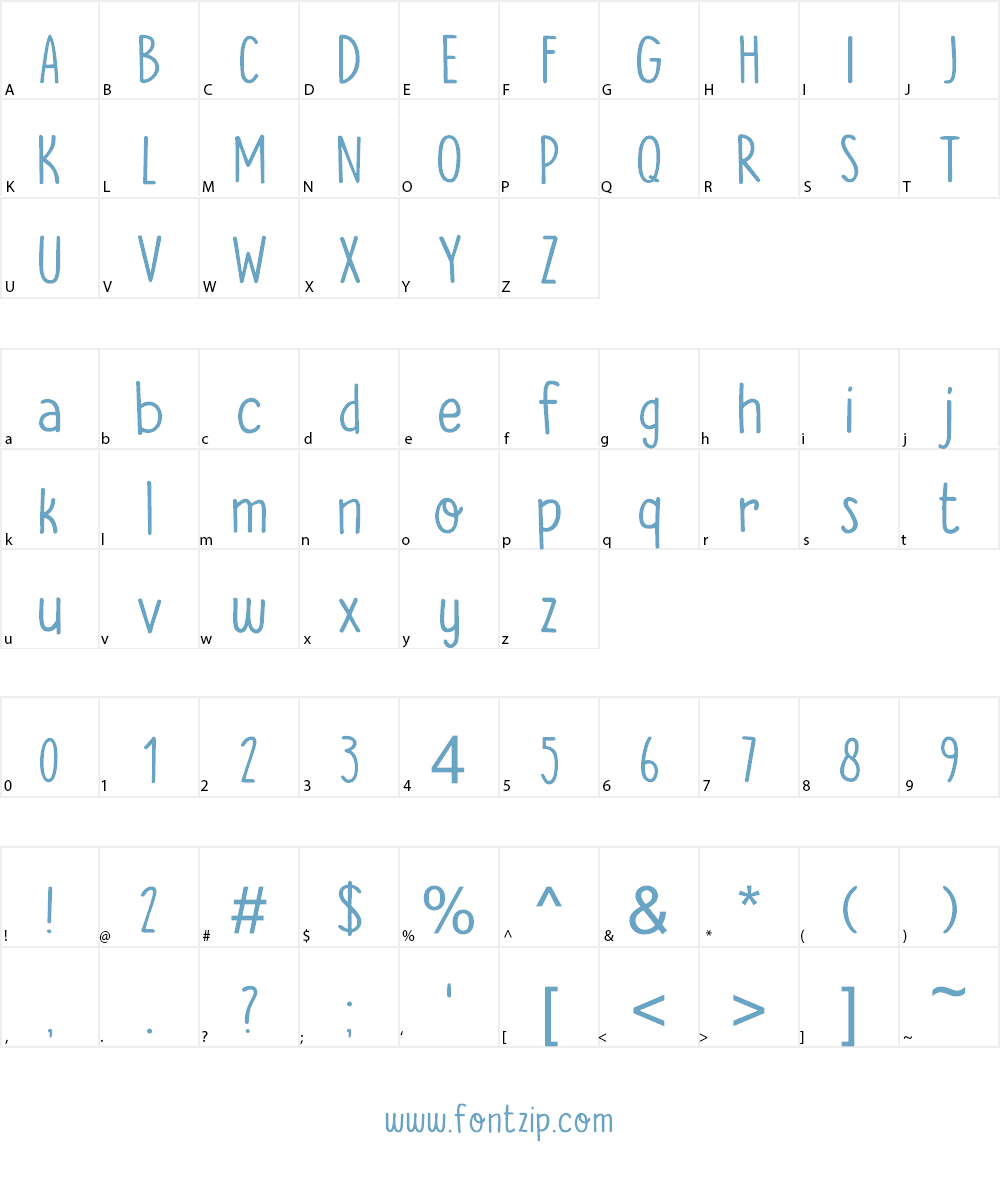 DK The Cats Whiskers Font Character
